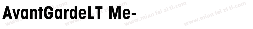 AvantGardeLT Me字体转换